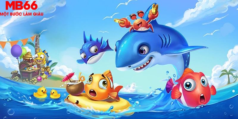 Giao diện tựa game bắn cá được thiết kế chân thực